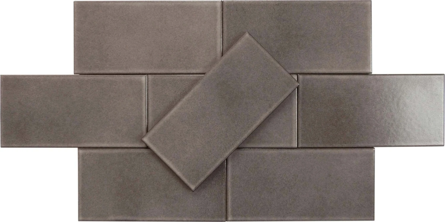 Antique Grey 3x6 Matte Porcelain Subway Tile - Image 2