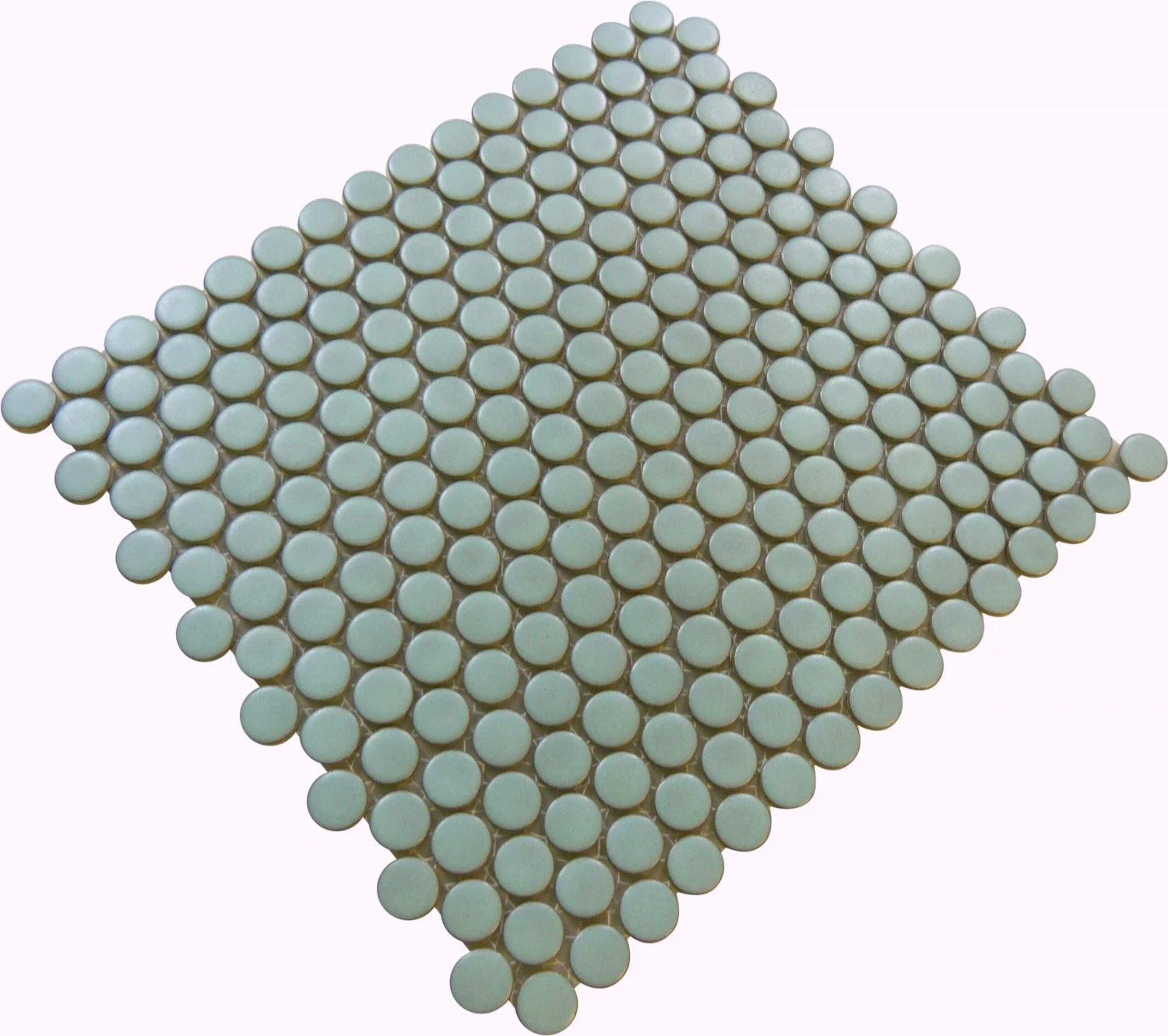 Aquamarine Aqua Circles Porcelain Matte Tile - Image 3