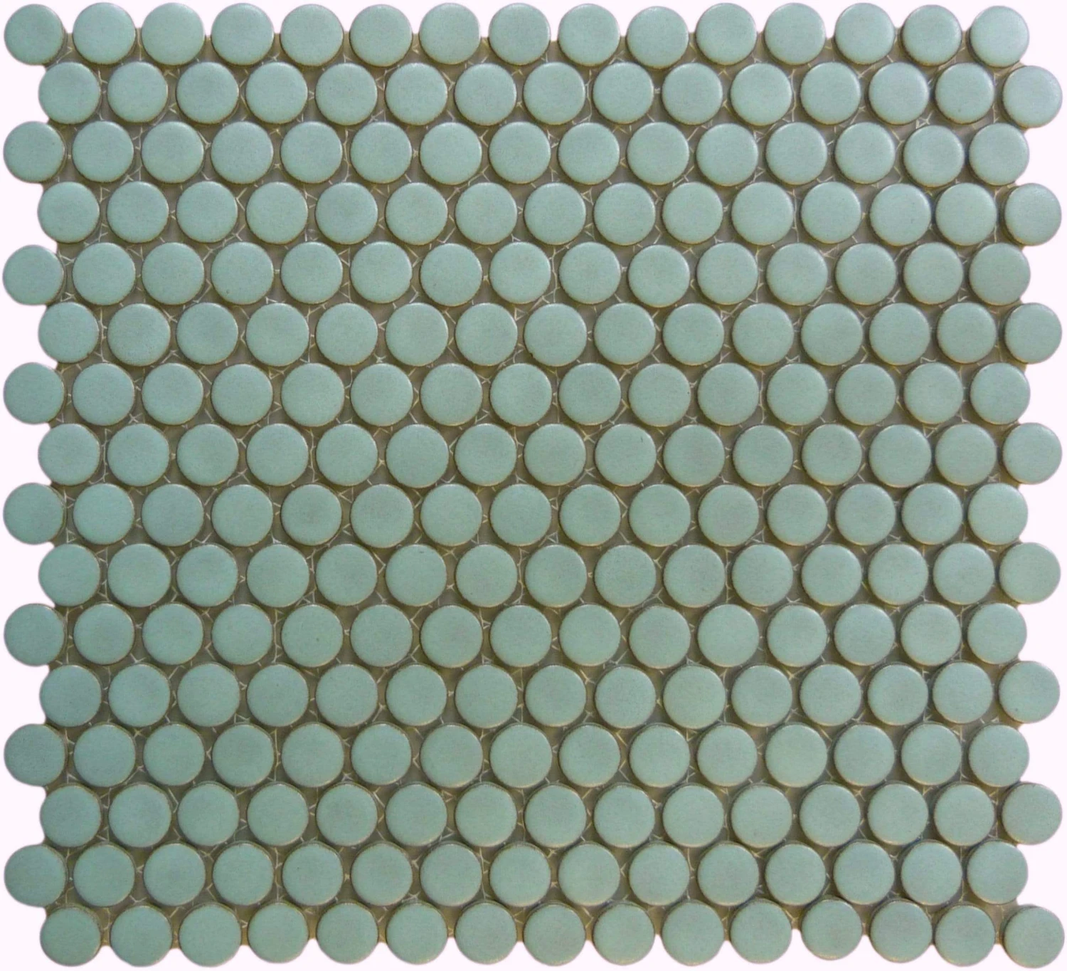 Aquamarine Aqua Circles Porcelain Matte Tile