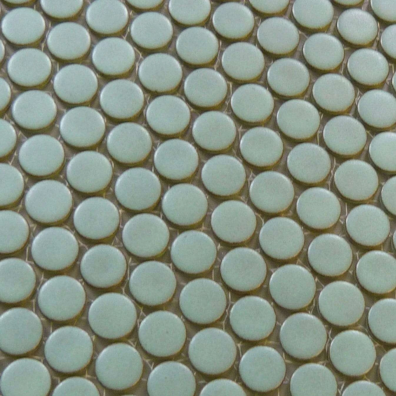 Aquamarine Aqua Circles Porcelain Matte Tile - Image 4