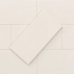 Delicate White 3x6 Matte Porcelain Subway Tile