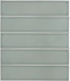 Illusion Wedgewood Grey 2x8 Glossy Porcelain Tile