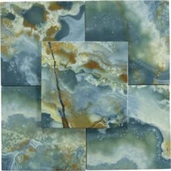 Cross Multicolor 6x6 Glossy Porcelain Tile