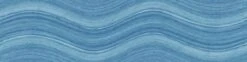 Ocean Wave Aqua Blue 6×24 Glossy Porcelain Tile