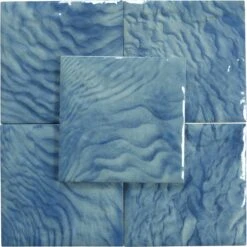 Samoa Blue 6x6 Glossy Porcelain Tile