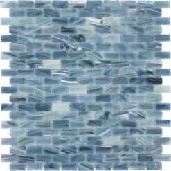 Sapphire Blue 1/2x1 Glossy Glass Tile