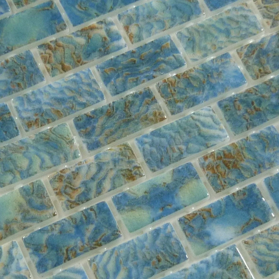 Vanguard Arrecife Green 1x2 Glossy Glass Tile - Image 4