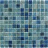 Vanguard Forest Blue 1x1 Glossy Glass Tile