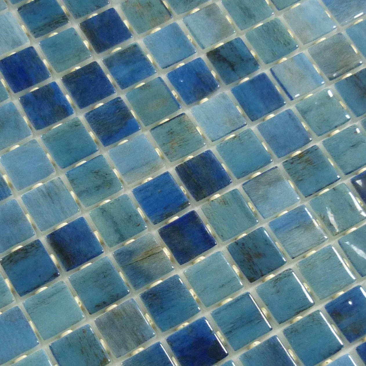 Vanguard Forest Blue 1x1 Glossy Glass Tile - Image 4