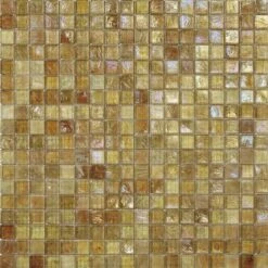 Iridium 5/8x5/8 Daffodil Iridescent Glass Tile