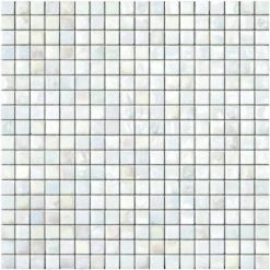 Iridium 5/8x5/8 Daisy Iridescent Glass Tile