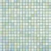 Iridium 5/8x5/8 Fern 1 Iridescent Glass Tile