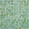 Iridium 5/8x5/8 Mint 2 Iridescent Glass Tile