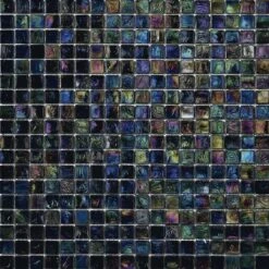 Iridium 5/8x5/8 Orchis Iridescent Glass Tile