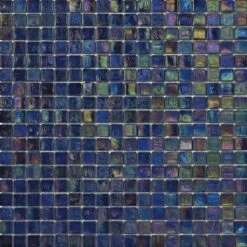 Iridium 5/8x5/8 Petunia 4 Iridescent Glass Tile