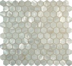 Mother Of Pearl Hexagon Glossy Shell Tile