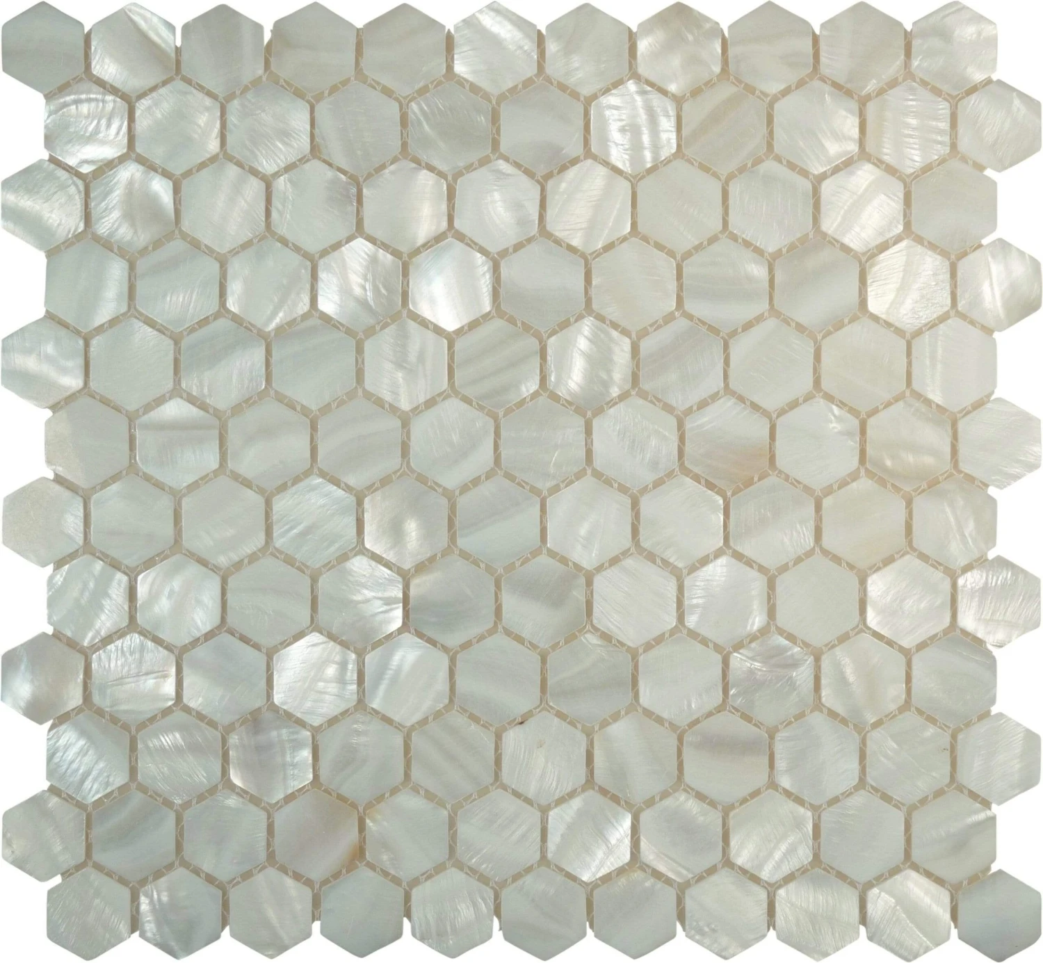 Mother Of Pearl Hexagon Glossy Shell Tile
