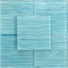 Barbados Caribbean Blue Wave 6x6 Glossy Glass Tile
